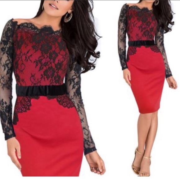 Red Lace Pencil Dress New Womens Karen Millen Lace Pencil Dress Red Embroidery Shift UK Red Lace Pencil Dress New Womens Karen Millen Lace Pencil Dress Red Embroidery Shift UK